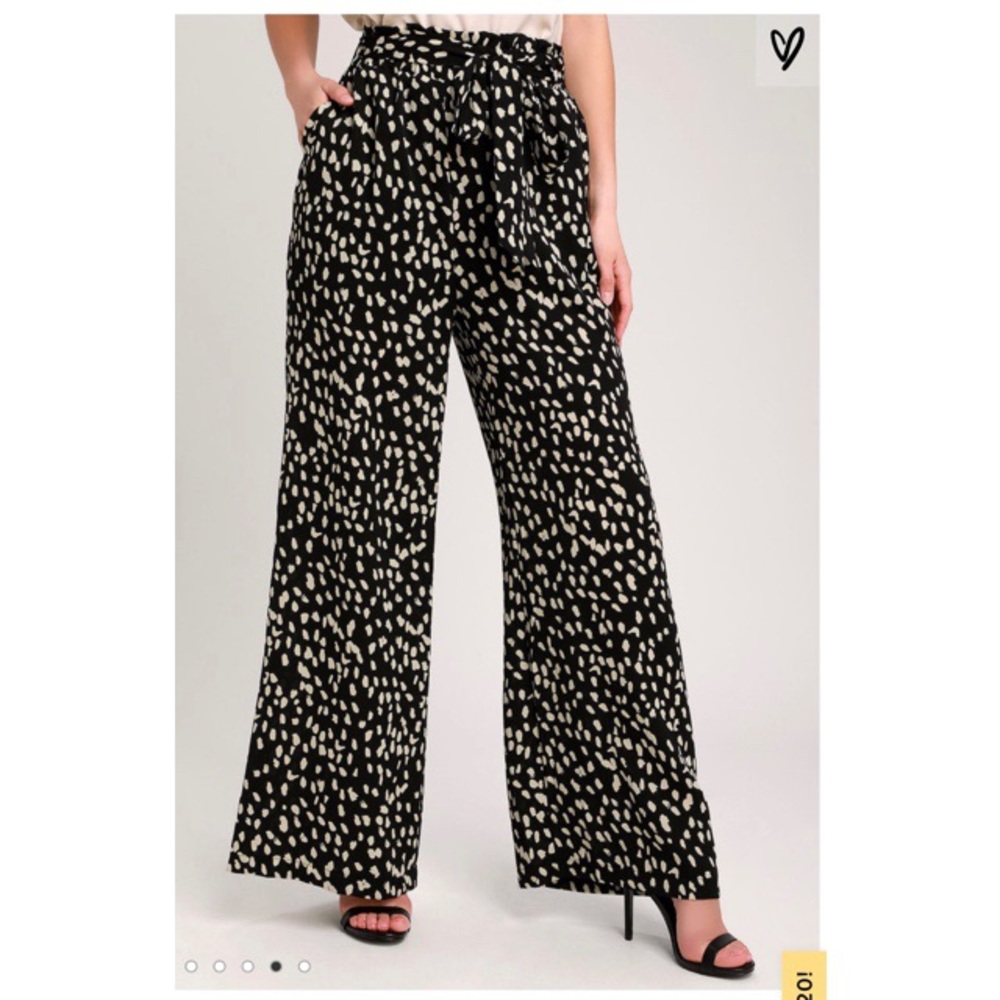 Lulu’s leopard wide leg pants